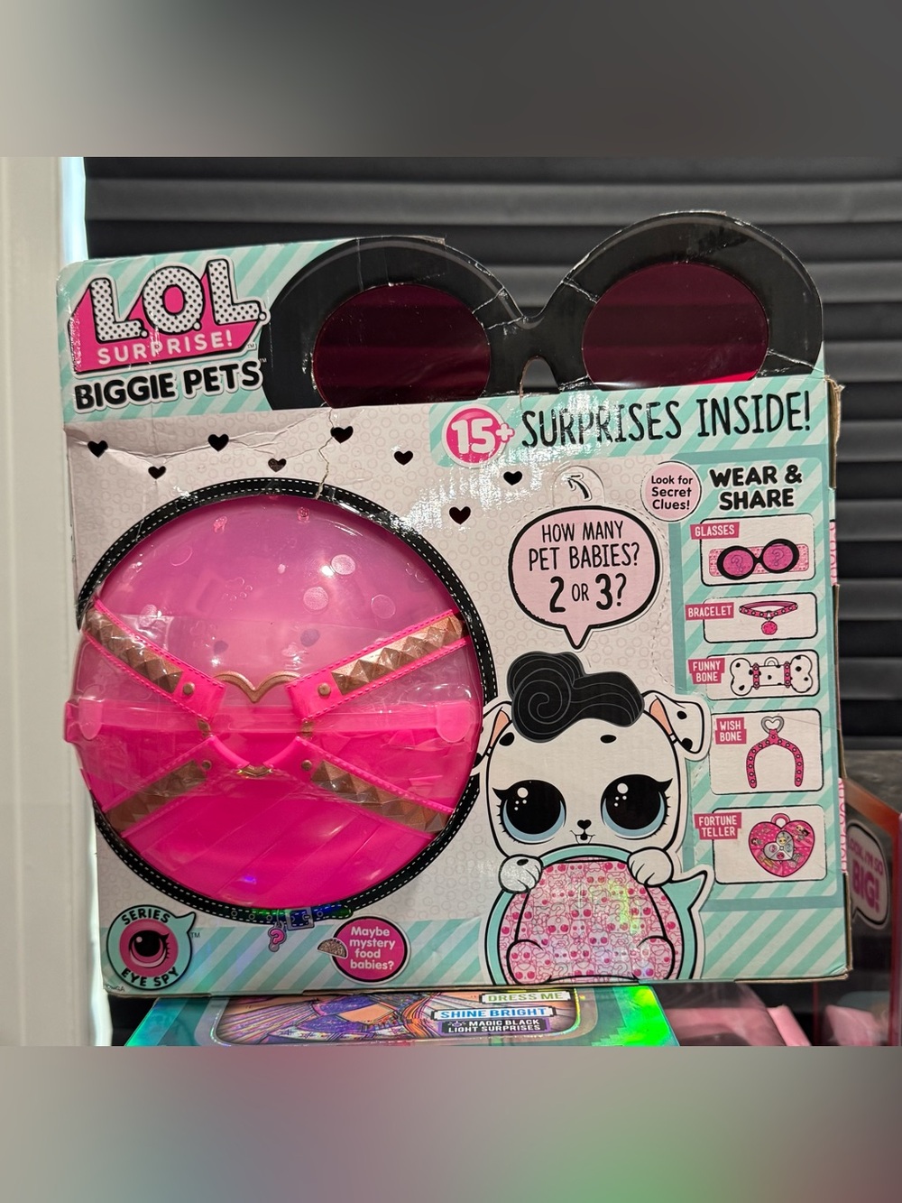 L.O.L. Surprise! Biggie Pets D.J. K.9. Eye Spy Series 2018 NEW NIB NWT RARE VHTF